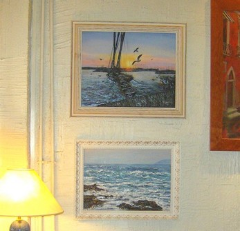 Exposition de peintures Restaurant le Carpaccio à Provins - Virginie Trabaud Atiste peintre