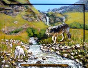 peinture Le loup et l'agneau - Cliquez sur l image pour voir la fiche détaillée et le tarif de l oeuvre