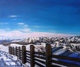 peinture montagne neige nouvelle zéaland - Cliquez sur l'image pour voir la fiche détaillée et consulter le tarif de l oeuvre