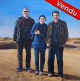 Peinture acrylique - Famille dans le désert de ouargla - Cliquez sur l'image pour voir la fiche et l'agrandissement