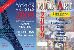 Dicitionnaire Drouot et Guid'Arts 2009