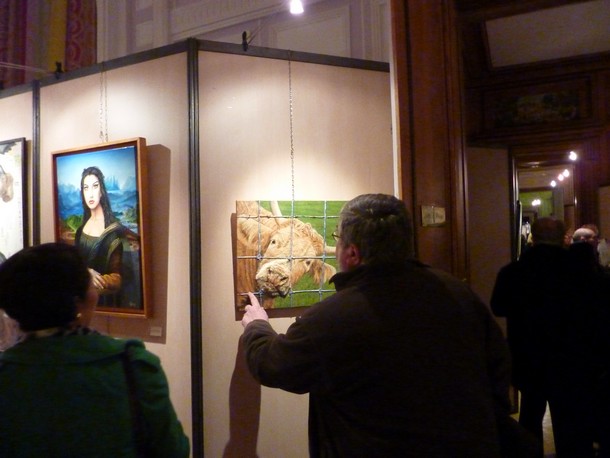 exposition de virginie trabaud artiste peintre à Osny Chateau de Grouchy