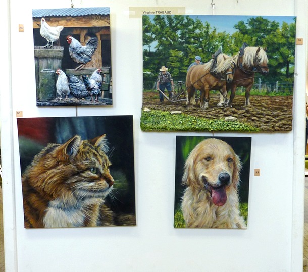 Peintures acryliques en relief - animaux - Virginie Trabaud