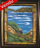 peinture mer et rochers La Sardaigne - Cliquez sur l image pour voir la fiche détaillée de l oeuvre