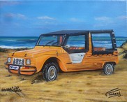 peinture 2cv mehari orange - Cliquez sur l image pour voir la fiche dtaille et le tarif de l oeuvre